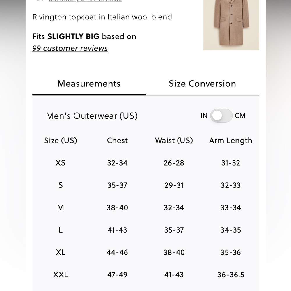 J Crew Rivington Italian Wool Coat - Picture 12 of 12